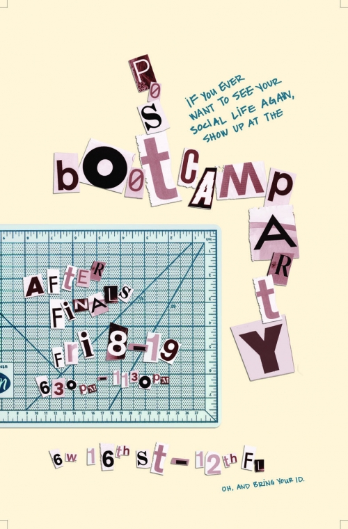Bootcamp Party Poster: Found Type
