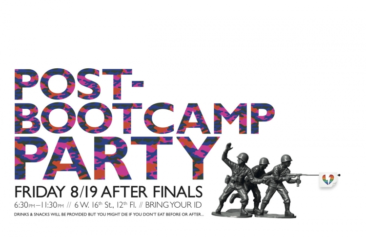 Bootcamp Party Poster: Digital Type